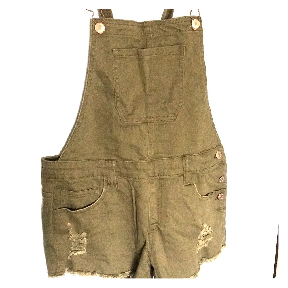 Army green overalls